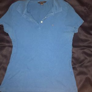 Royal blue collar shirt